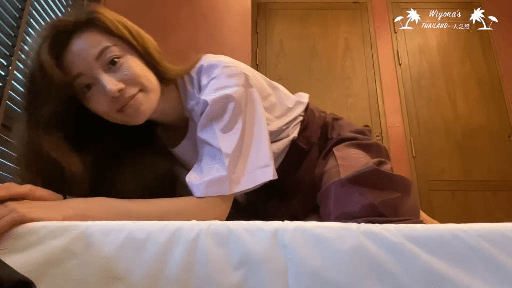 之後素顏上陣做按摩！